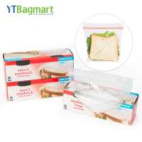 Custom Oem Ldpe Raw Material Clear Zip Seal Ziplock Bags Food Packaging Plastic Reusable Sandwich Bag