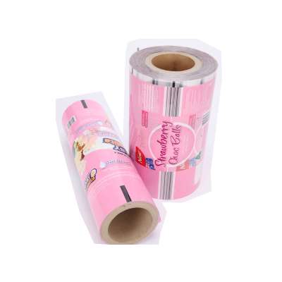 China Wholesale PET+PE mini MOQ laminated pre-printed plastic film in roll for bag  sachets packaging machine